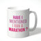 Wanky Candles Marathon Runner Mug - Funny Gift for Runners, Pink Cup for Marathon Lovers