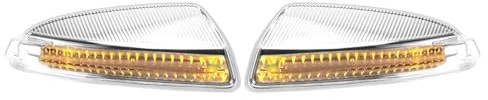 Front Left and Right Side Mirror LED Turn Signal Light Door Mirror Indicator Blinker Light - Compatible for Mercedes-Benz C300 C350 C63 AMG 2008-2011 - Replace Part 2048200721, 2048200821 Set of 2