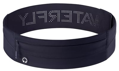 WATERFLY Laufgürtel für Handy Lauftasche Jogging Sportgürtel Gürteltasche Hüfttasche Running Belt für Laufen Jogging Fitness Sport Herren Damen