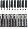 Volcanics Low Odor Chisel Tip Whiteboard Markers Dry Wipe Pens Pack of 10, Black