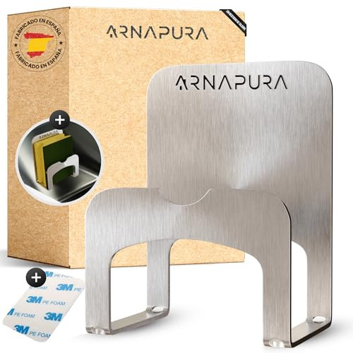 ARNAPURA Sink Scourer Holder | Includes 3M Adhesive for Installing Without Drilling | Sink Scrubber Holder and Sink Organizer