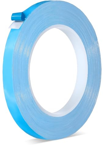 Nastro adesivo termico, 25 m x 10 mm, nastro biadesivo per dissipatore di calore, nastro termico su entrambi i lati, tappetino di raffreddamento per il montaggio di dissipatore di calore, articoli per