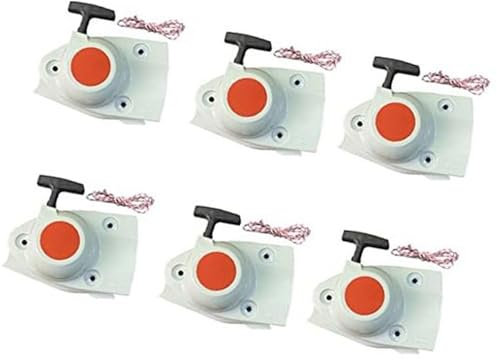 DEMULAX Packung mit 6 Rückstoßstartern mit extra Zugschnur, for STIHL, TS410 TS420 TS480I TS500I TS 410 420 480I 500I Betontrennsägen Rücklaufstarter für Gartenmaschinen