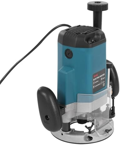 Fresa per legno, fresatrice per legno, 2000 W, con 15 frese, fresatrice per bordi elettrici, 10000 – 23000 RPM, con 6 velocità variabili per la lavorazione del legno