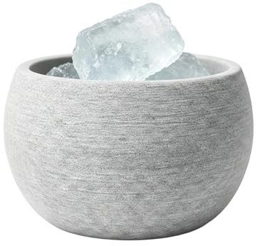 Ciotola aromatica per sauna, accessorio per sauna, 10,5 x 6 cm, ciotola in pietra per aromaterapia, come accessorio per la sauna, adatta per la conservazione di cristalli di mentolo e oli essenziali