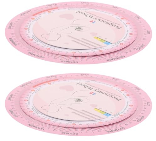 Beaupretty 2 Piezas Tabla de Embarazo Impresa Color Papel para Seguimiento Semanal del Embarazo Herramienta Práctica para Futuras Madres