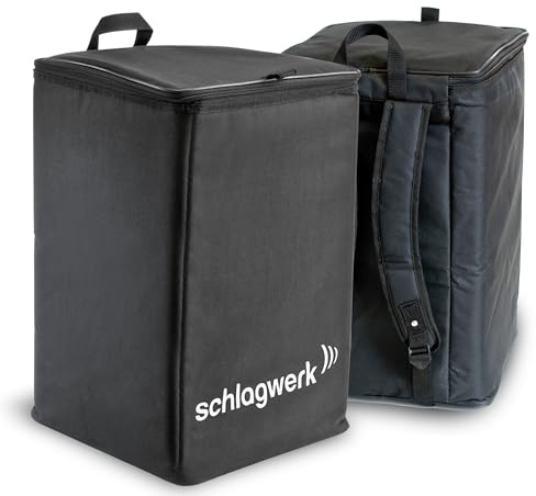 Schlagwerk TA12 Cajon Rucksack - Gefüttert - für alle Cajon bis 30 x 30 x 50 cm - Verstellbare Schultergurte - Textilgewebe