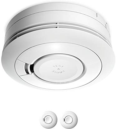 Ei Electronics Ei650 Rauchwarnmelder, Rauchmelder im 2er Set, Stand-Alone-Gerät mit Batterie für 10 Jahre, Testsieger Stiftung Warentest, weiß