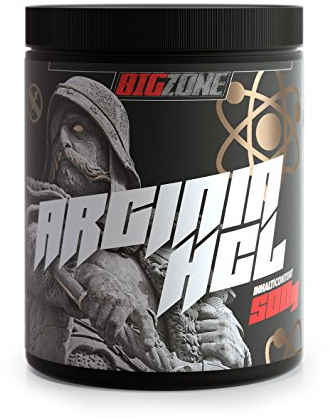 Big-Zone L-Arginin HCL Pulver Aminosäure Booster | Rein & optimal löslich | Top Qualität | Power, Kraft, Ausdauer, Pump | 500g
