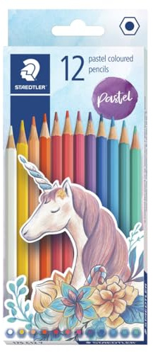 STAEDTLER 175 C12 Y - Matite colorate senza legno, confezione da 12, colori pastello