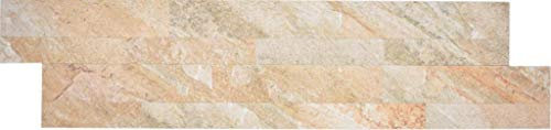 Folie Wandverblender Selbstklebend Wandverblender Vinyl Steinoptik Golden Honey Wand Küche Bad Fliesenspiegel Mosaikfliese Mosaikmatte Mosaikplatte_f | 10 Paneele
