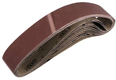 sourcing map 12 st. Slipband 1000 korn aluminiumoxid 50 mm x 686 mm (50 mm x 27 tum)