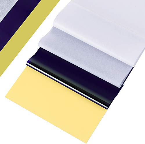 20 Blätter Tattoo Zubehör Tattoo Transferpapier, Cridoz Tattoo Stencil Papier Transferpapier, Blaupause matritzenpapier für Tattoos, DIN A4