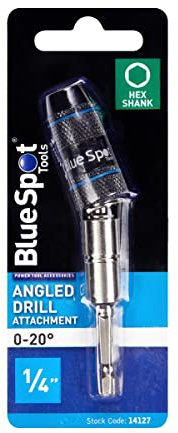 Blue Spot Tools - 1/4 Hex Shank 0-20° Angled Drill Attachment