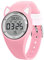 Bigmeda Kinder Armbanduhr Wasserdicht Digitaluhr Vibrationswecker Schritt- und Kilometerzähler, Schlafüberwachung Geeignet für Jungen und Mädchen im Alter von etwa 10 Jahren (HuiPED-Rosa Weiß)