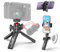 Mini Treppiede per Telefono Cellulare, Tripode Fotocamera 360° Rotazione, Stabilizzatore Smartphone con Cold Shoe & Vite 1/4, Cavalletto Portatile Compatibile con iPhone/Android/Fotocamera/Gopro