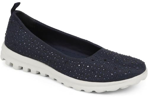 Pavers Lightweight Slip On Pumps - Navy Size 3