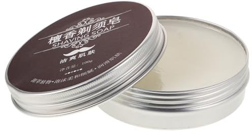 FRCOLOR Sapone Da Barba Per Uomini Sapone Per Rasatura Accessori Per Della Barba Al Caffè Idratante e Nutriente