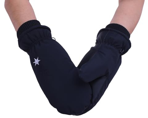 Andiwa Fäustlinge Damen, Handschuhe Herren Winter Skihandschuhe Handschuhe Baumwollhandschuhe Fleece Wasserdicht Thermo Winterhandschuhe Touch Screen Gloves