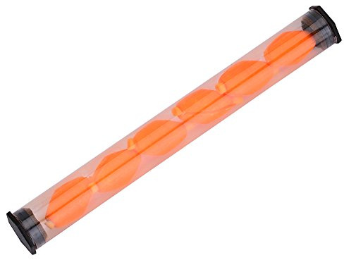 JKOKPMG 6PCS Fly Fishing Strike Indicators - Floating Line Bite Indicators with Snap-On Button, High Buoyancy Foam Bobbers for Adjustable Depth, Bright Yellow/Orange for Enhanced (Red)