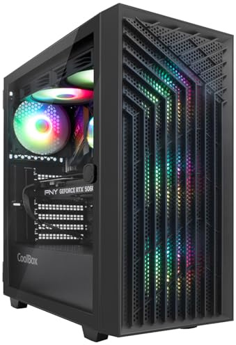 DeepGaming Vortex - PC Gaming (Intel Core i9-14900KF, NVIDIA RTX 5070 12GB, 64GB RAM, SSD 2TB M.2, Refrigeración Líquida 240mm, Windows 11 Pro) PC Gamer