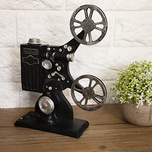 Generic Vintage Handgjord Filmprojektormodell, Nostalgisk Rekvisita för Heminredning, Perfekt Present Till Vänner, Filmfigur Av Harts för Vardagsrum eller Kafévisning