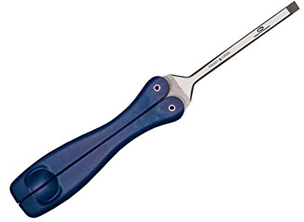 Plegable Madera Cincel, 1/4 en, azul