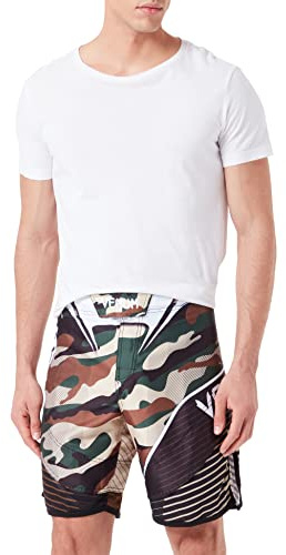 Venum Pantaloncini da Allenamento Hero, Camouflage nei Toni del Marrone, Uomo, Training Shorts Camo Hero, Green/Brown, XS