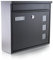 BITUXX® Wandbriefkasten Briefkasten Postkasten Mailbox Letterbox Hausbriefkasten Schwarz