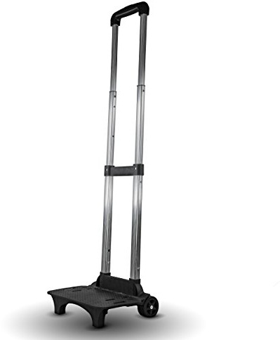 SSE Folding Compact Lightweight Premium Durable Luggage Cart - Travel Trolley with Bungee Cord