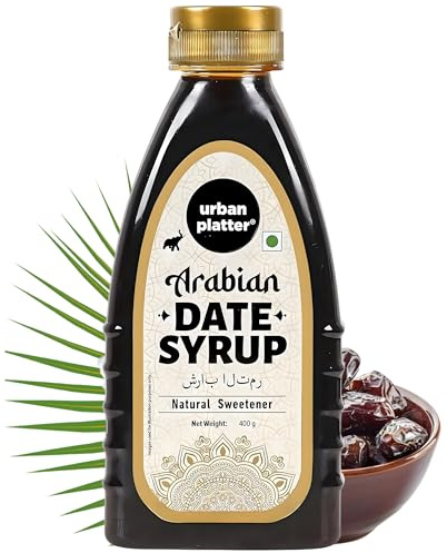 Urban Platter Arabian Date Syrup | 14.11 Oz (400g) | Natural Sweetener & Sugar Alternative | Vegan, Gluten-Free & Plant-Based | Ideal for Pancakes, Oatmeal, Desserts, Baking & Beverages