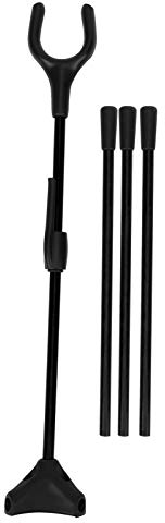 Genericer Faltbarer Recurve-Bogenständerhalter Bogenschießen Gerader Bogenständer für die Jagd auf Sportschießtraining im Freien(Schwarz)