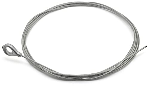 Easyboost Stahlseil Ø1,5 mm Öse Ø7 mm für Traktionskupplung Gasgriff Reparatur Rasenmäher Motorsense Gartenfräse