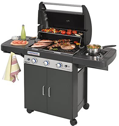 La zappa Barbecue BBQ Brace Grill avec roues à gaz 3 series ls plus dualgas brûleurs