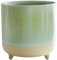 Ivyline Maceta, cerámica, Menta Mate reactiva, 12 cm de Alto x 12 cm de Profundidad