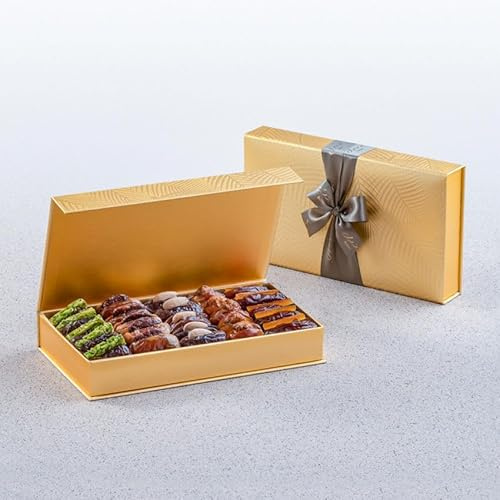 Filled Dates Luxury Gift Set – Gold Palm Collection, Small Box