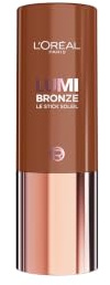 L'Oréal Paris Bronzer Stick, Lumi Bronze Le Stick Soleil, Cream-to-Powder Bronzer Stick, Sunkissed Glow, Buildable, blendable and Never Cakey, Shade 130 Sunset Dore