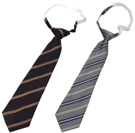 QEXUJOW Cravatte da uomo,Abito con colletto in stile preppy marrone e grigio con motivo floreale