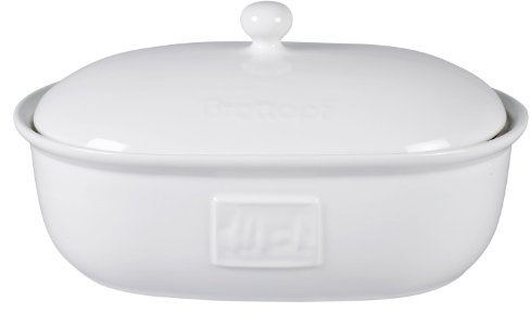 Zentrallager Brottopf, Steingut, Weiß, 1193.125 cm³, Glasiert, mit Deckel