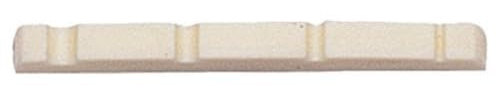 Partsland Kunststoffsattel Vorgekerbt E-Bass, 4-saitig E-Bass 4-string weiss