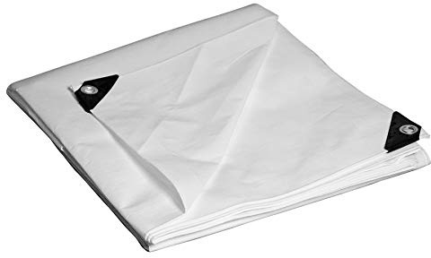 Dry Top Lona Resistente, Aluminio de Polietileno, Blanco, 8 x 10 pies
