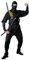 W WIDMANN MILANO Party Fashion - Costume Ninja, Samouraï, Guerrier, Combattant japonais, Carnaval