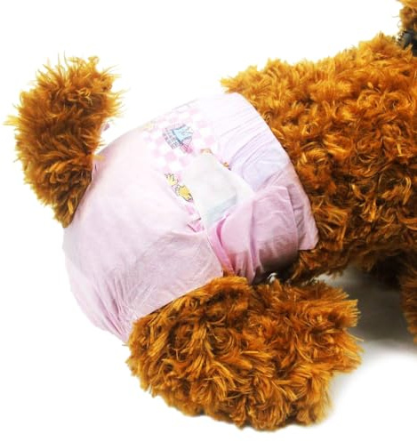 Dono Pannolini per cani femmina, 14 pezzi, pannolini monouso per cani, pantaloni igienici super assorbenti, disponibili in varie misure, M