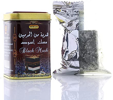Casa Moro - Piedra de fragancia oriental almizcle negro por Hemani sin alcohol, fragancia de habitación, resina, perfume, aceite, ambientador, producto natural, almizcle negro W1003