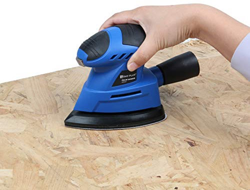 Mouse Details Sander with 6pcs Sandpapers, 1200RPM, 130W, Efficient Dust Collector Palm Sander Sanding Wood Furniture (1 Set Details Sander)
