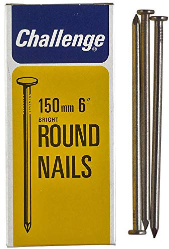 Runda naglar ljusa, 150 mm - 500 g, extern längd 150 mm, nagelmaterial stål, nageltyp runt huvud, produktsortiment utmaning - runda naglar, fästelement och hårdvara