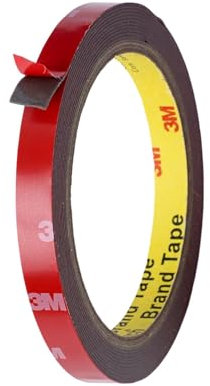 SOLNIT Nastro di montaggio biadesivo resistente, impermeabile, adesivo di montaggio forte, decorazione per casa, ufficio, auto, vetro, cartello, parete, realizzato con 3 M 4229P (10mm x 3 meter)