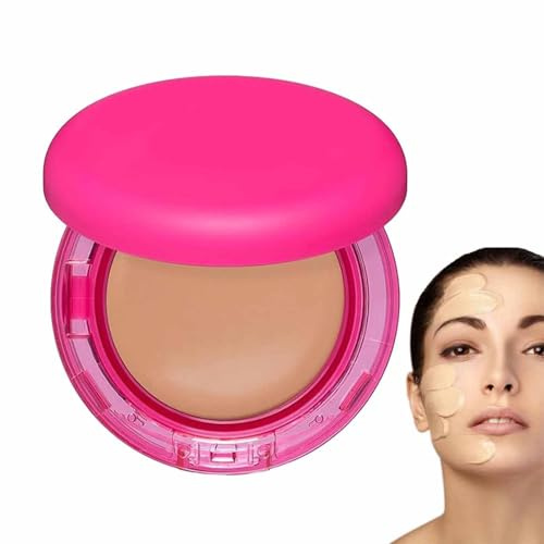 Peptid Bounce Foundation - Feuchtigkeit,Alterswidriges Make-Up für Reife Haut,Aufbaubare Deckkraft,Anti-Aging Bounce Balm Foundation für Alle Hauttypen,Kaschiert Feine Linien (Dunkle Haut, 1)