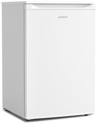 Upstreman115L Frigorifero Piccolo con Freezer, Controllo Elettronico, Luci a LED, Silenzioso, Porta Reversibile, Classe Energetica D, Frigo Piccolo per Ufficio,Camera, Bianco, CR115
