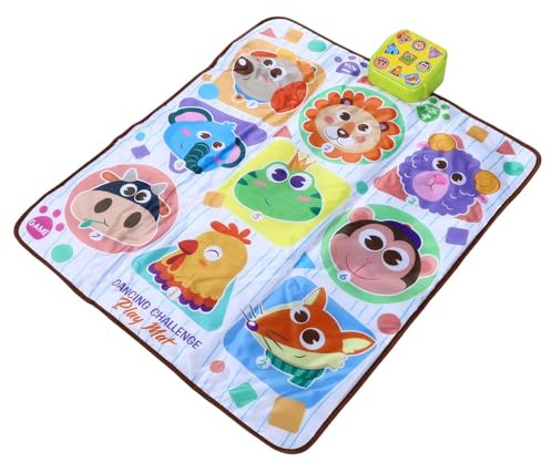Oreilet Kids Dance Mat, Single Player Dance Pad for Kids 3 4 5 6 7 8, Musical Interactive Dancing Step Pad för Barn Pojkar Flickor, Pusselspel, Kroppsträning